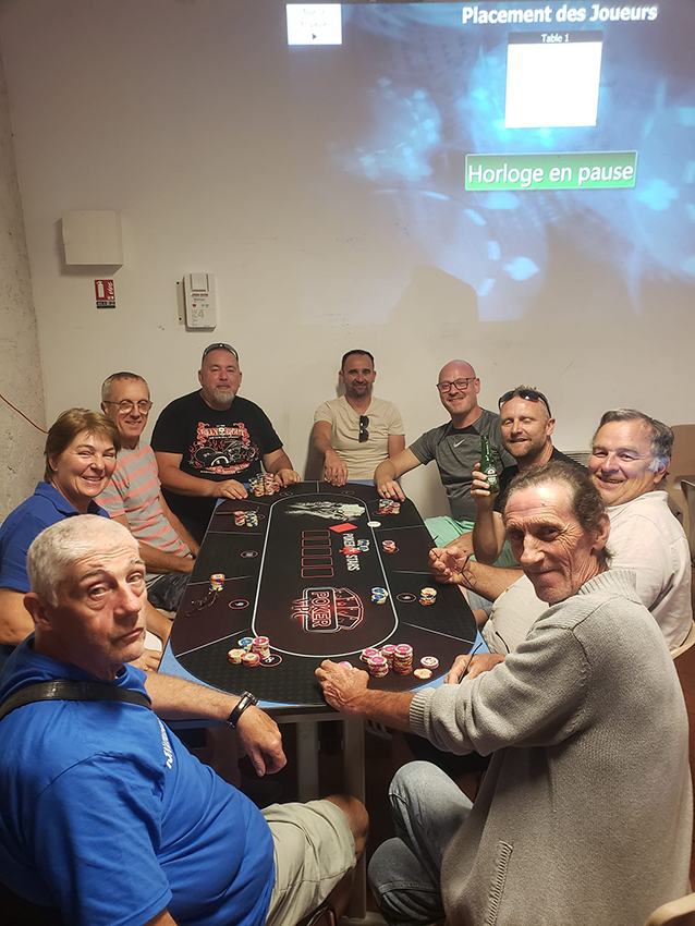 Joueurs du club de Poker.