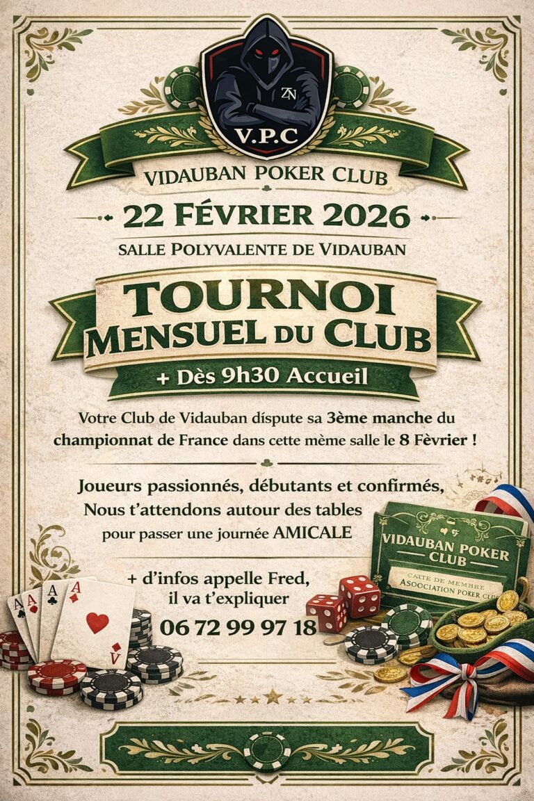 Affiche tournoi 22 février 2026